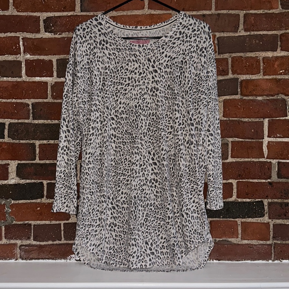 Victoria's Secret Long Leopard Print Nightie, Size XS, 100% Cotton